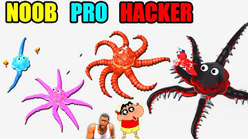 NOOB vs PRO vs HACKER in Tentacles Attack with SHINCHAN and CHOP | AMAAN-T
