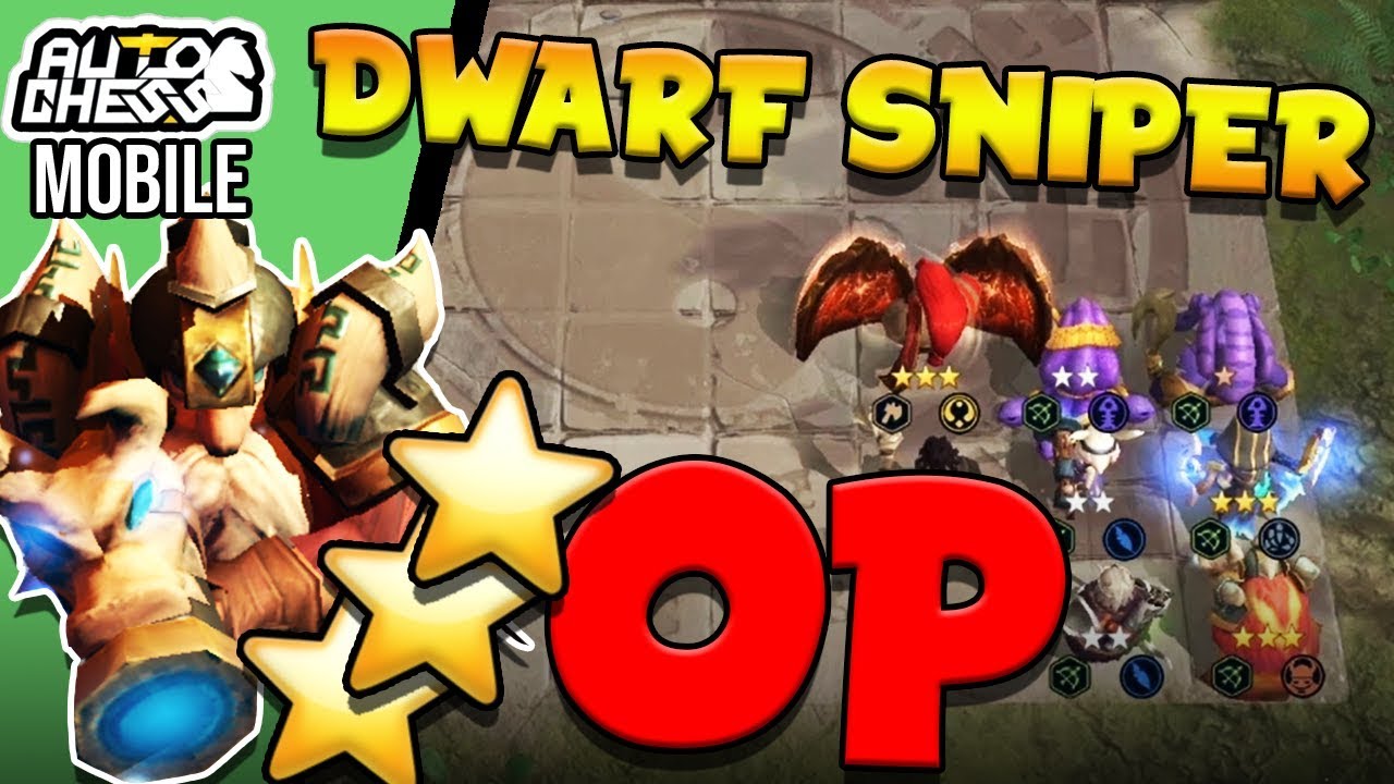 AUTO CHESS MOBA DWARF SNIPER - DODGE GAMEPLAYS ,SKILL AND