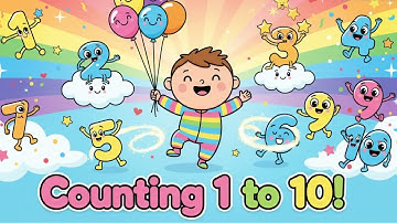 Learn Numbers 1 to 10 – Cute Counting Song for Toddlers