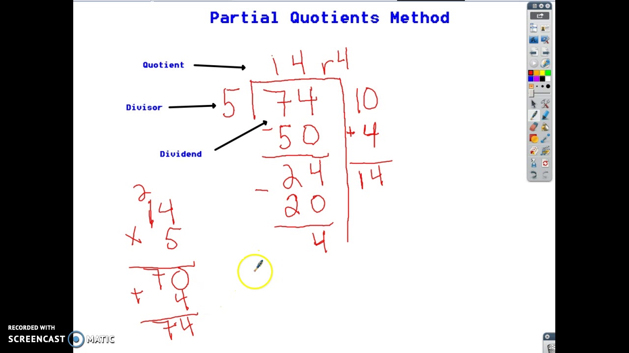 Division: Partial Quotients - YouTube