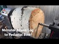 Woodturning  the biggest aspen ive ever seen