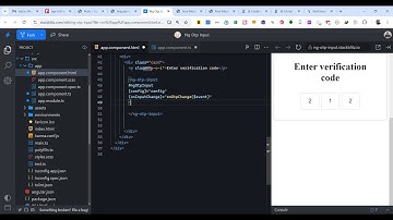 Angular ng-otp-input Example to Build OTP Form Input Field to Receive OTP Password in TypeScript