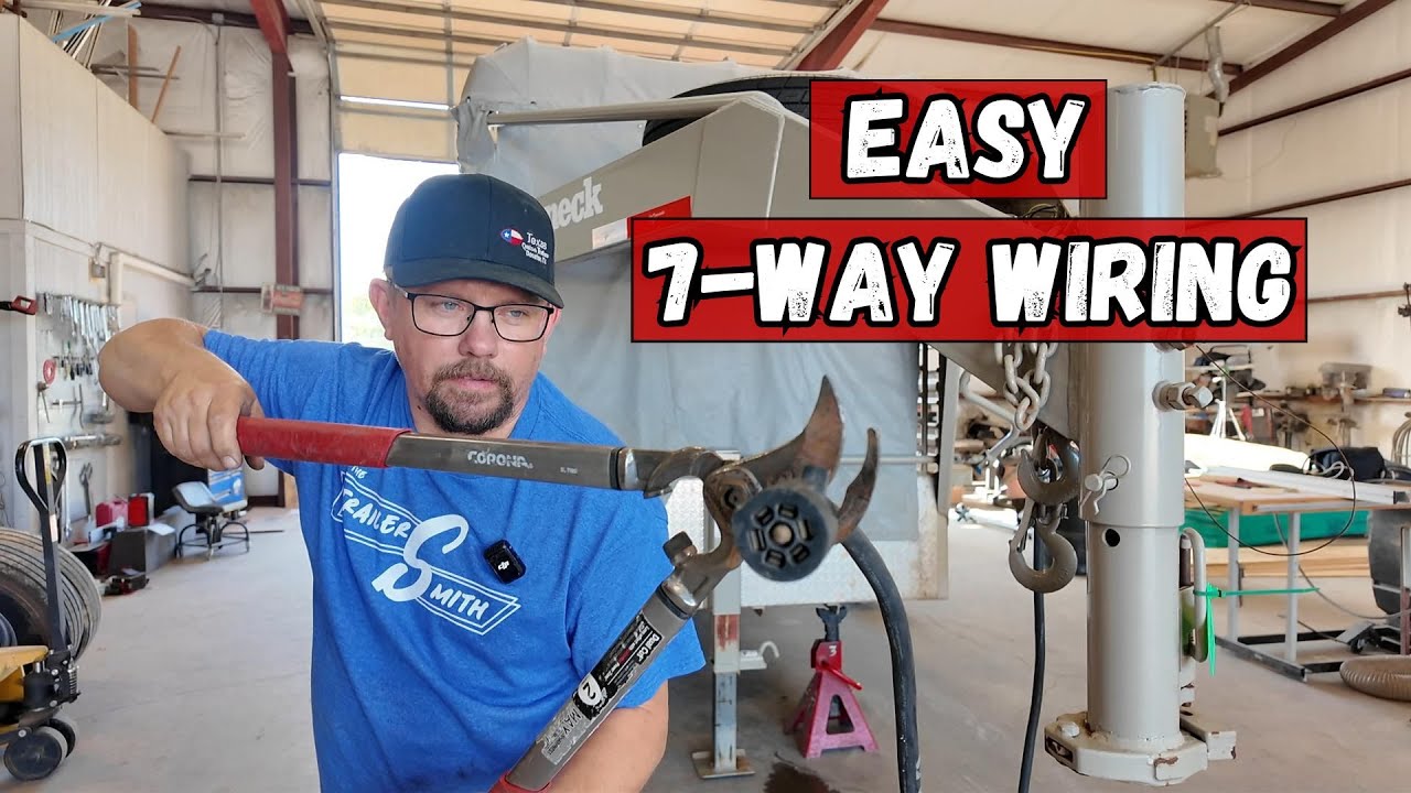 7 Way Light With Pull Out Box 7 Way Trailer Plug Cable 7 Way Trailer