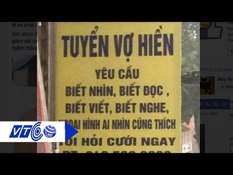 Treo biển tuyển vợ hiền… chuyện thật 100% | VTC