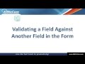 09 - Validating a field by comparing to another field in the SharePoint form