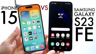 Samsung Galaxy S23 FE Vs iPhone 15! (Comparison) (Review)