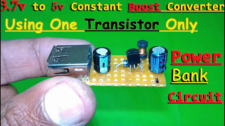 3.7v to 5v Boost Converter Using One Transistor Only | DIY Power bank Circuit | 5v Boost Converter