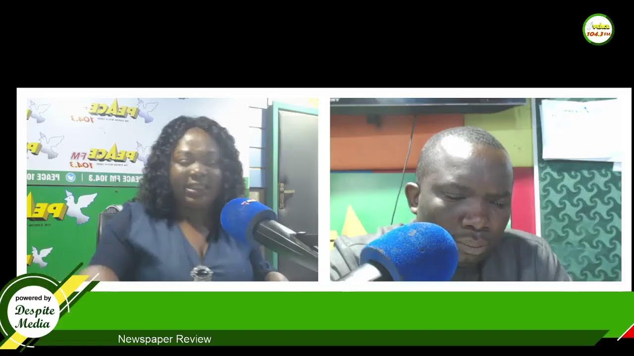 Newspaper review on peace 104 3 fm 26 09 2022 youtube