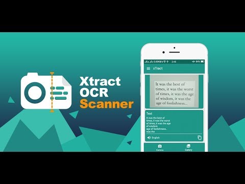 How Extract Text from image: Android App "xTract - OCR"