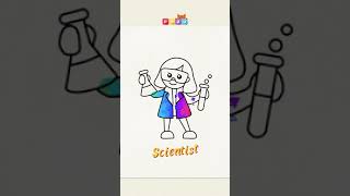 Coloring games for kids - Let s Paint a Scientist