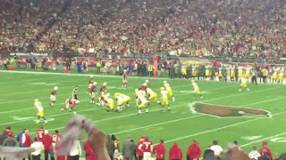 Aaron Rodgers unbelievable Hail Mary to Jeff Janis from the stands. Packers vs. Cardinals 1/16/16