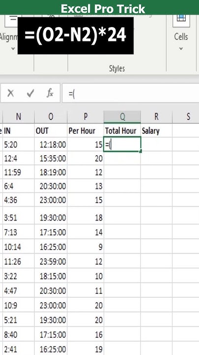 excel-trick-how-to-calculate-per-day-salary-shorts-excel-youtube