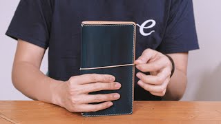 Making a Stitched Leather Traveler's Notebook Cover