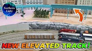 NEW Elevated Track, Miniature Trees, & More! | N Scale Model Train Layout Vlog #5 