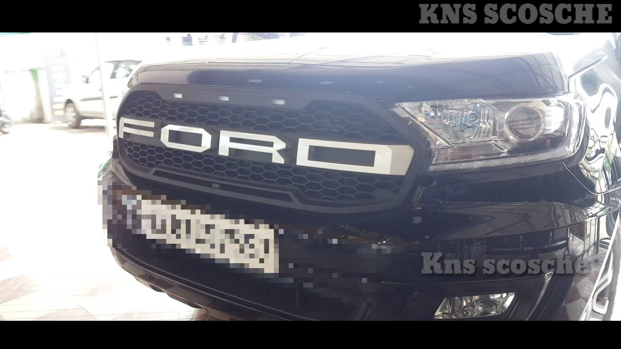 Ford Endeavour front grill and 7d mats installed