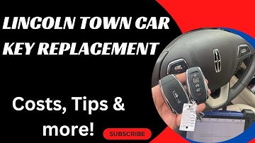 Lincoln Town Car Key Replacement - How to Get a New Key. (Costs, Tips, Types of Keys & More.)