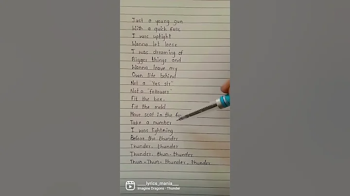 Thunder | song by | Imagine Dragons 🌼🌼🌼🌼🌼🌼. #songlyrics #shorts - DayDayNews