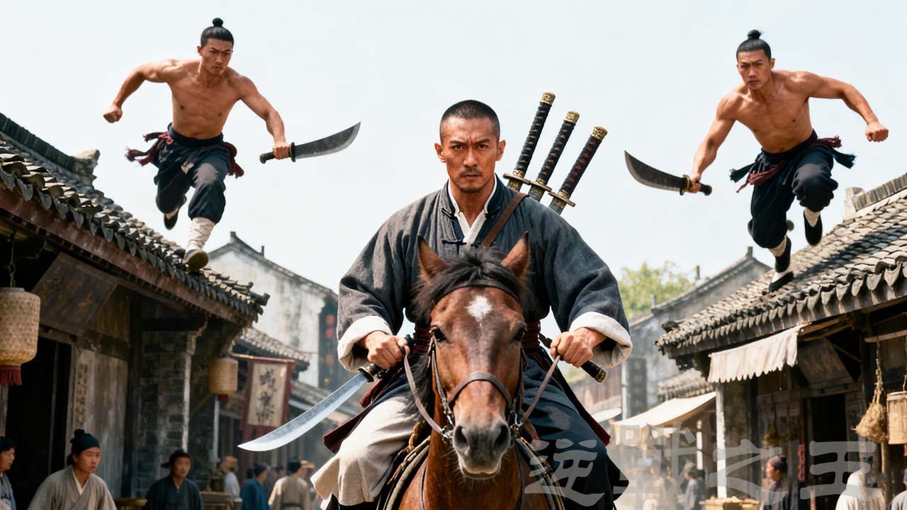 四大江湖惡賊偷襲功夫大俠，誰料大俠實力碾壓直接反殺 🔥 抗日 | Kung Fu