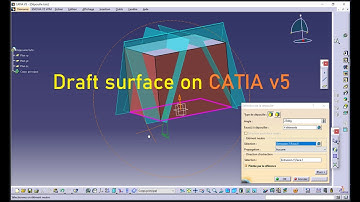 Fonction dépouille - CATIA v5 - Draft surface