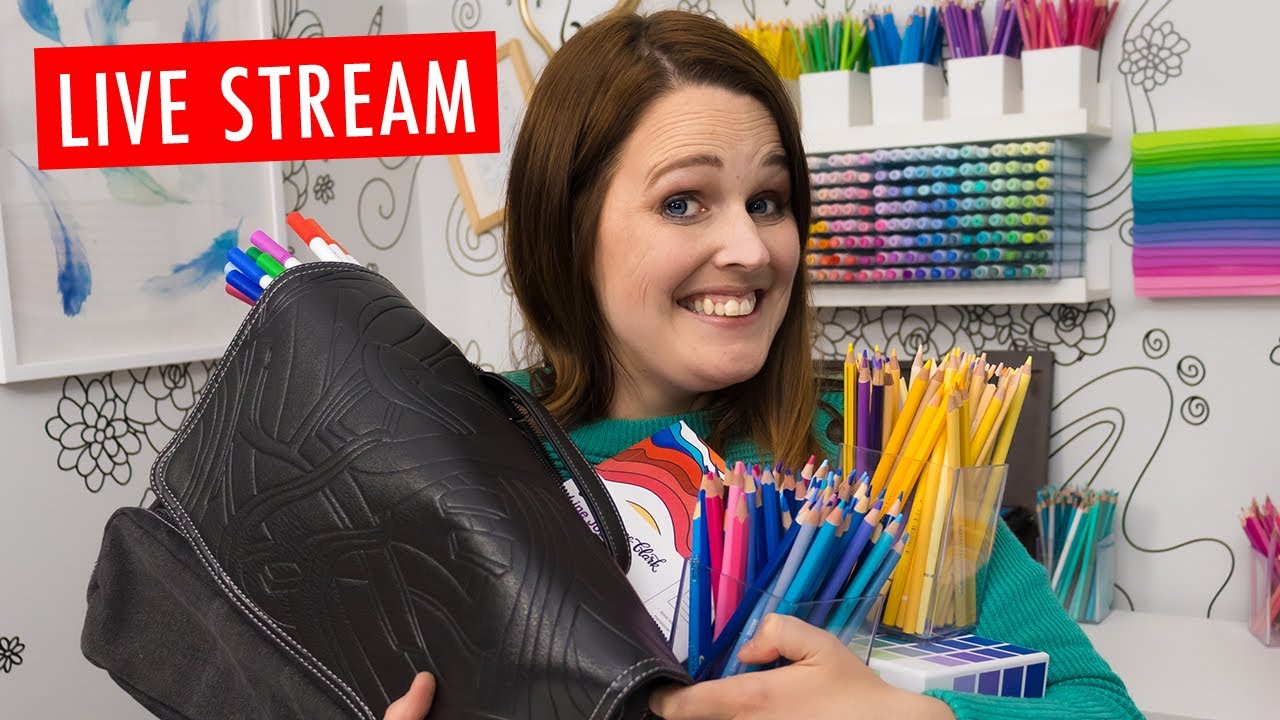 LIVE: Adult Coloring 101 (Plus: EARLY Look at @Jazza's Art Bag!) 