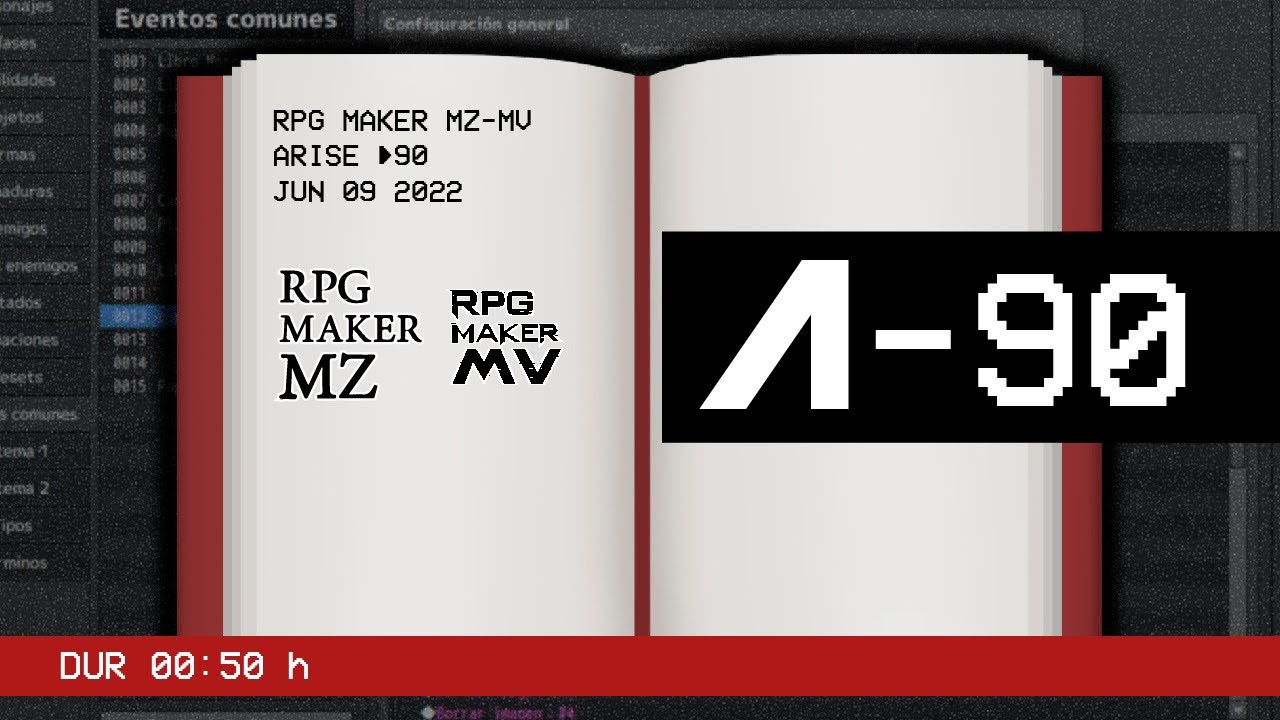 RPG Maker MZ-MV / ENGINE DE LIBROS / Español ·90 📜 - YouTube