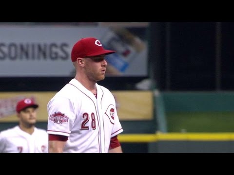 CLE CIN DeSclafani Fans Gomes To End Top Of The 5th 