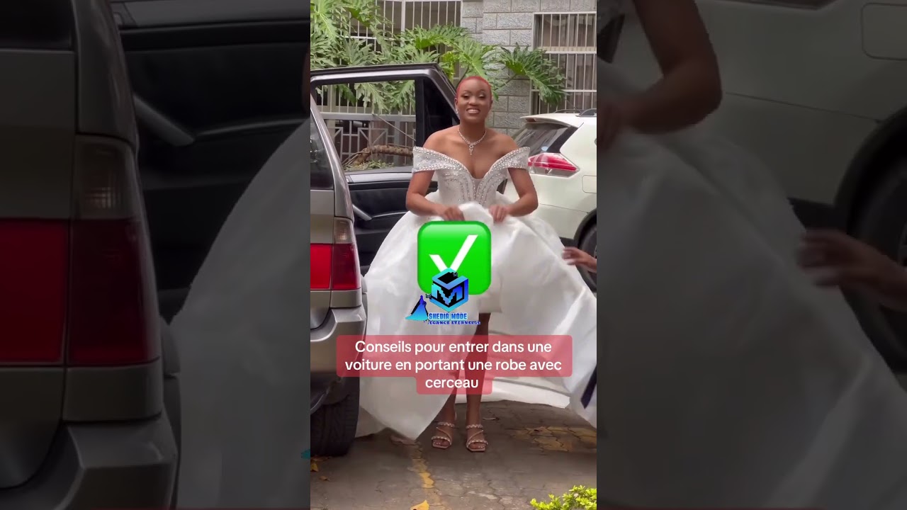 Comment monter dans une voiture avec une robe &agrave; cerceau ? #wedding #moderncouples #couplelife