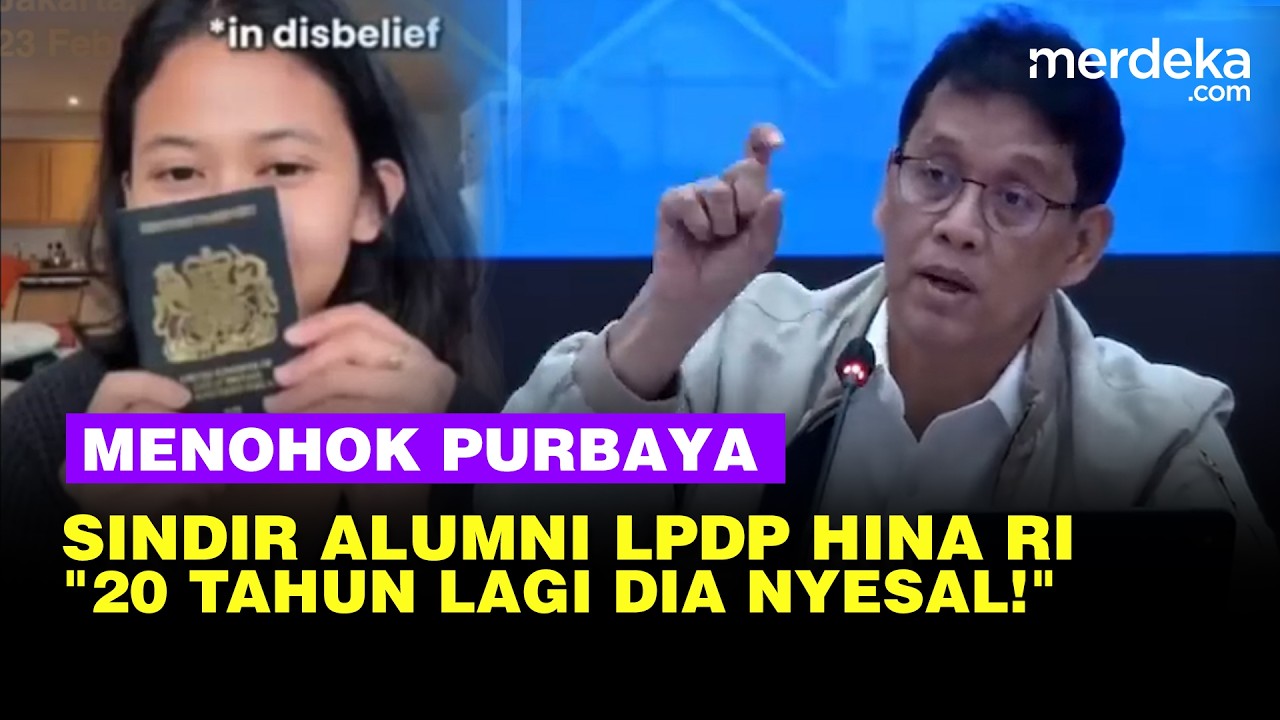 Menohok Purbaya Sindir Alumni LPDP Pamer Paspor Anak WNA: 20 Tahun Lagi Dia Nyesal!