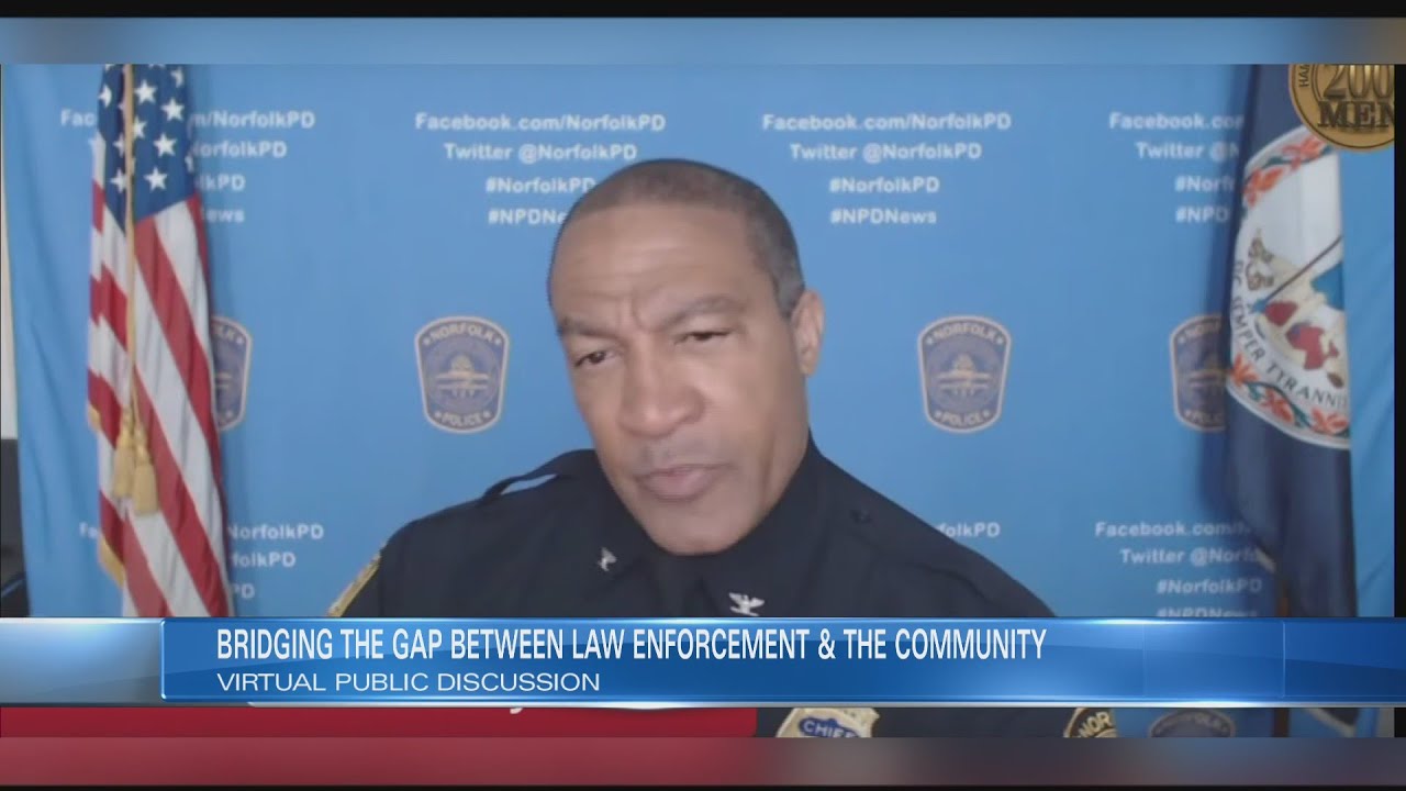 Bridging the Gap. Norfolk Police virtual discussion on policing and racial justice.