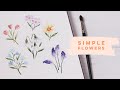 Beginner Watercolor Flowers | Springtime Blooms