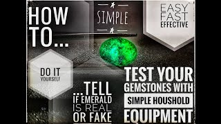 How to tell if Emerald is Real or Fake 🤔 Test it yourself with simple household equipment ☝️😁 DIY