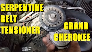 How To Replace The Serpentine Belt Tensioner - 1997 Jeep Grand Cherokee Zj 5.2-Liter V8