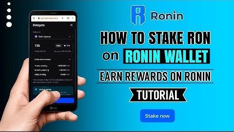 How to STAKE RON tokens on RONIN WALLET | 12~29% APR | App Tutorial
