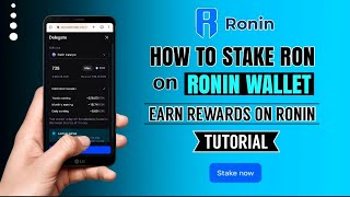 How to STAKE RON tokens on RONIN WALLET | 12~29% APR | App Tutorial screenshot 2