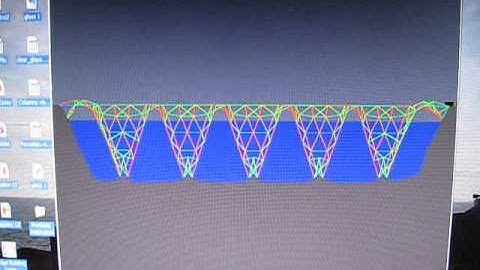 Bridge Building Game level 9