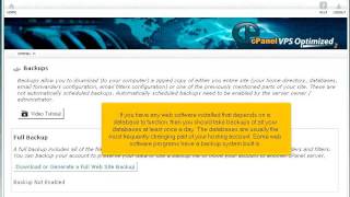 Hostsary.com Video Tutorial - Should I be taking backups of my account if so, how often