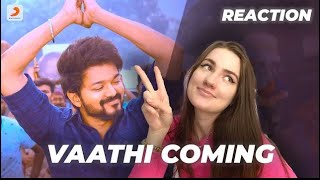 Russian Girl Reacts : Vaathi coming - Master song Reaction