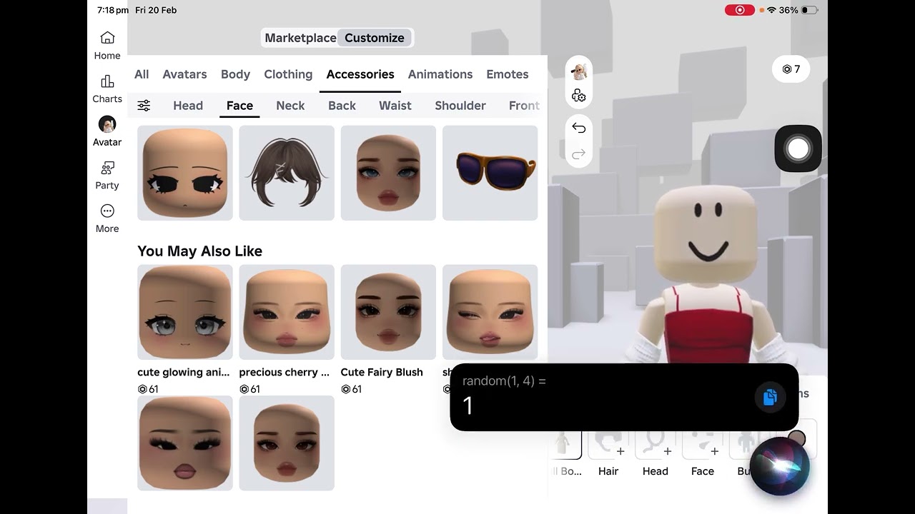 siri makes my avatar😭😳