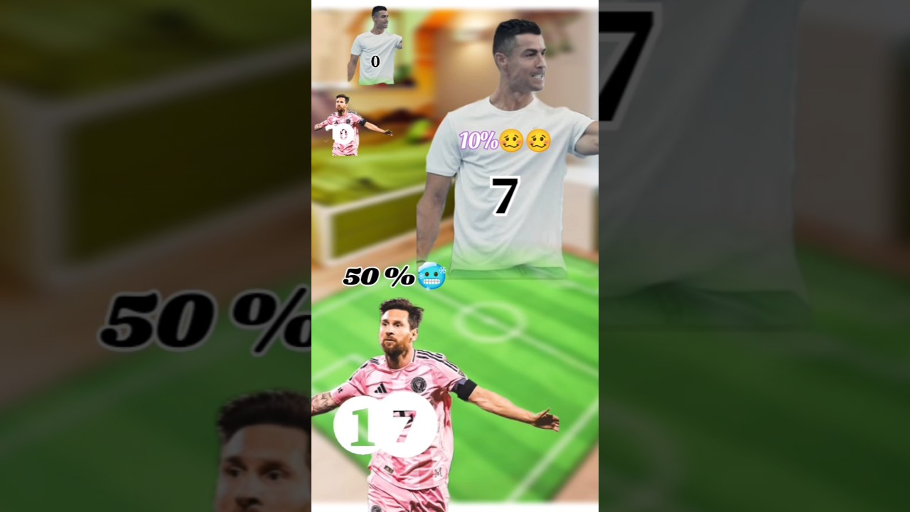 Messi No 10 Ronaldo No 7 