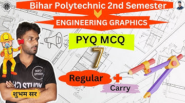 Bihar Polytechnic 2nd Semester Engineering Graphics|Engineering Graphics PYQ MCQ|Previous Year Paper