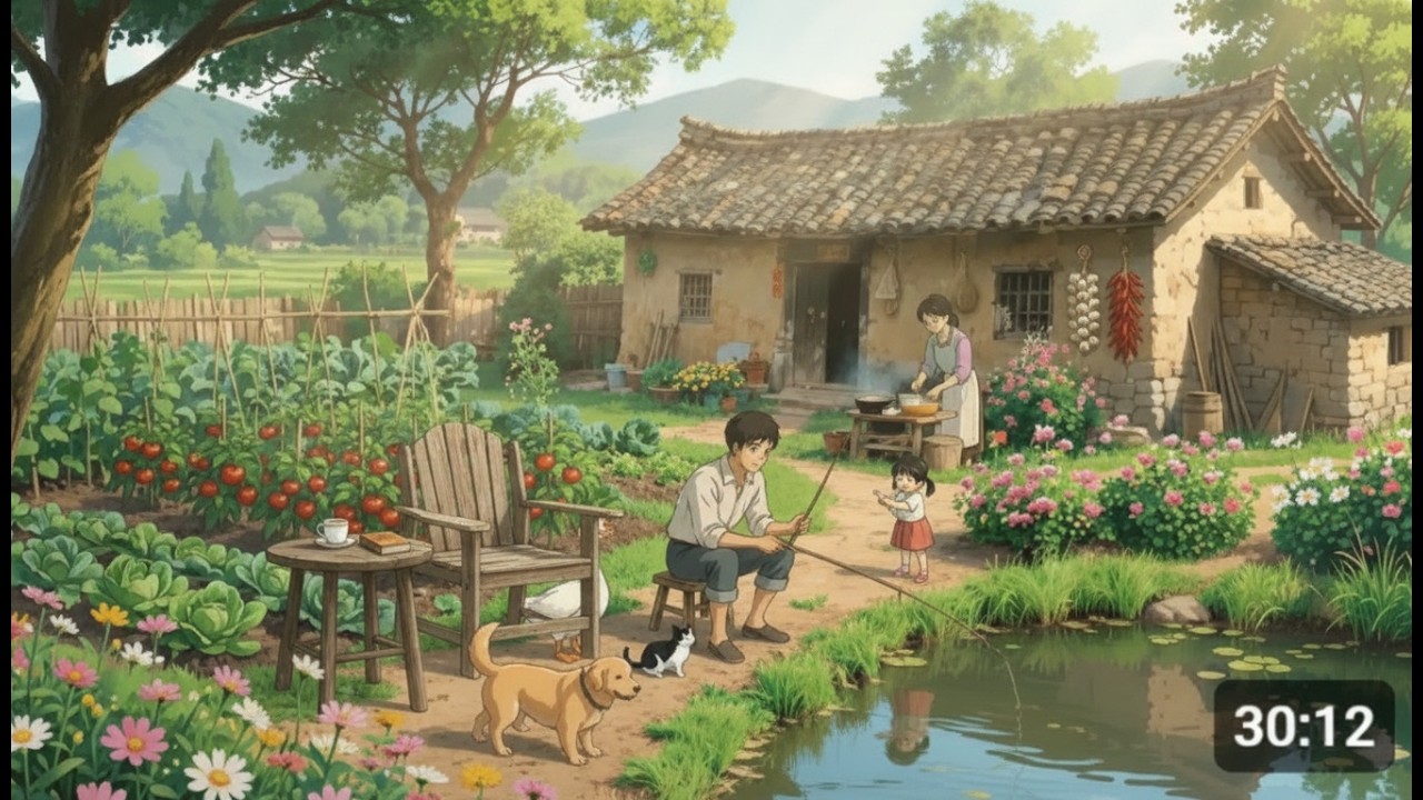 Peaceful Village Lifestyle | A Full Day of Slow Living from Sunrise to Starlight 🌿 Cozy Countryside 