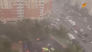モスクワで突風が吹き荒れる！