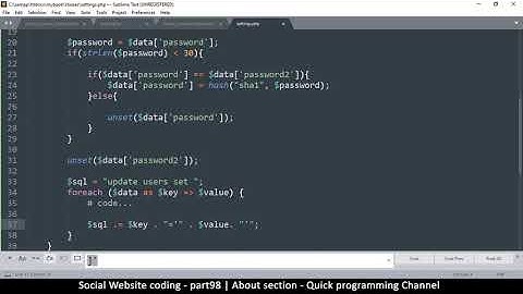 Social Website from scratch - Part 98 - Adding about section | OOP PHP with MYSQL Database