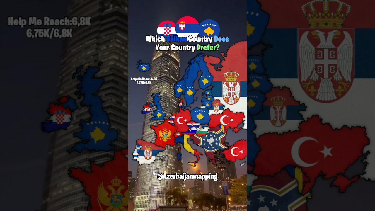 Which Balkan Country Does Your Country Prefer?Cr: