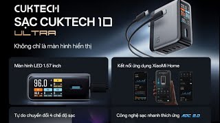 Củ Sạc Nhanh CUKTECH GaN 120W 4 Cổng Điều Khiển App Mi Home