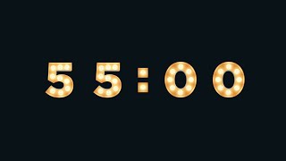 55 MINUTE TIMER 🔔 Gentle Alarm [Ultra HD 4K]
