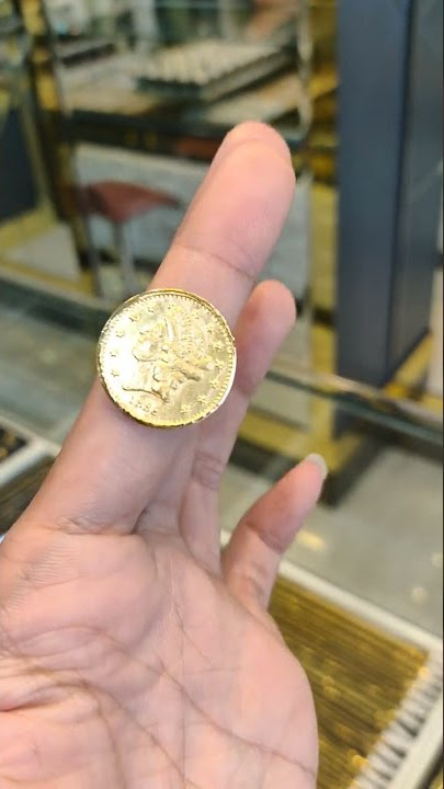 cincin koin emas 23k toko mas cantik padang