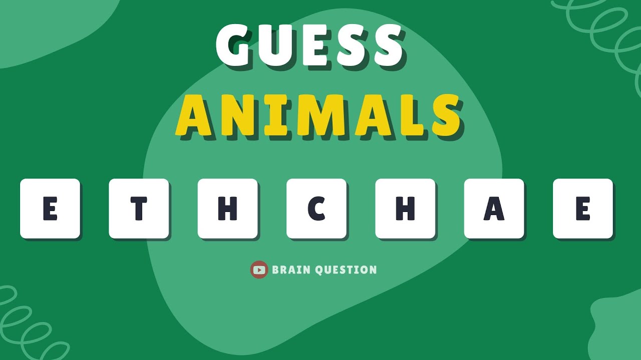 Scrambled Words Quiz | Scrambled Animal