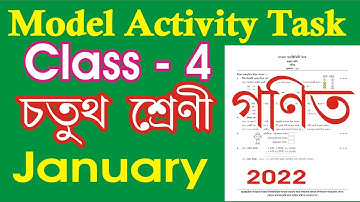 class 4 math model activity task January 2022 part 1 l Class 4 model activity task math January