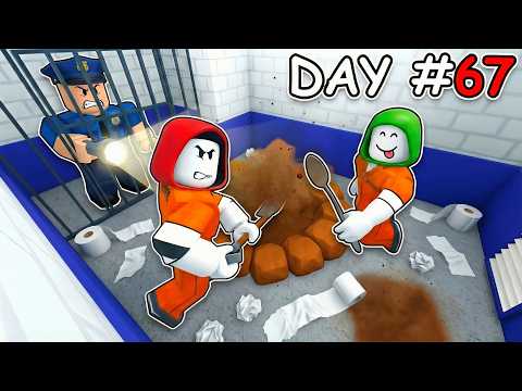 JJ and Mikey ESCAPED Prison by DIGGING in Roblox - Maizen